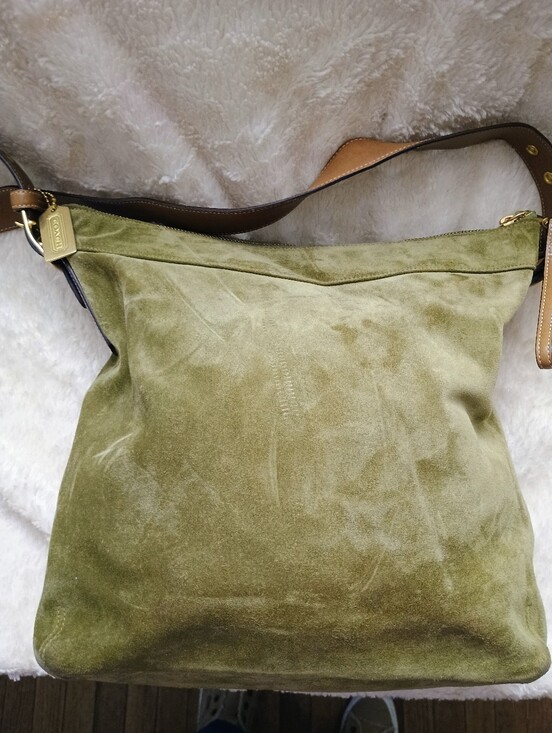 Coach Handbags - Vintage Coach Large Suede Ergo Hobo Shoulder BagStyle No. 9324